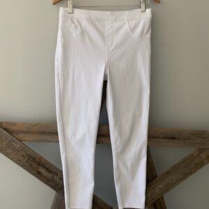 SPANX White Denim stretch Jeggings -size L
